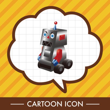 Robot karikatür Tema öğeleri vektör, eps simgesi öğesi