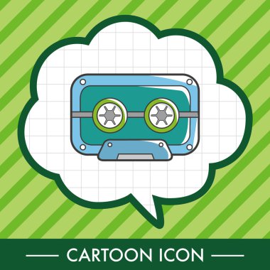 Ses bandı Tema öğeleri vektör, eps simgesi öğesi