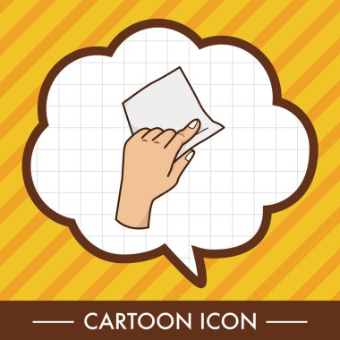 Kağıt Tema öğeleri vektör, eps simgesi öğe tutan el