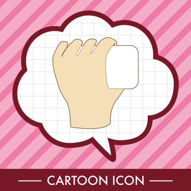 Kağıt Tema öğeleri vektör, eps simgesi öğe tutan el