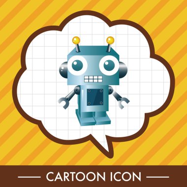 Robot karikatür Tema öğeleri vektör, eps simgesi öğesi
