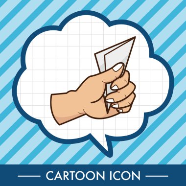 Kağıt Tema öğeleri vektör, eps simgesi öğe tutan el