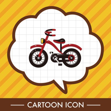 ulaşım Bisiklet Tema öğeleri vektör, eps simgesi öğesi