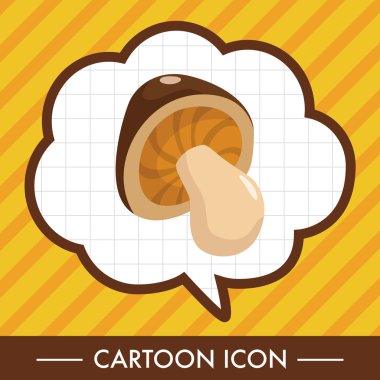 mantar karikatür Tema öğeleri vektör, eps simgesi öğesi