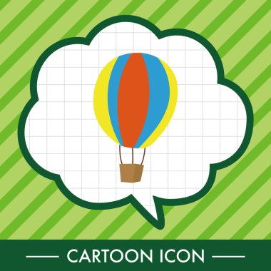 sıcak hava balon Tema öğeleri vektör, eps simgesi öğesi