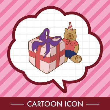 doğum günü Tema öğeleri vektör, eps simgesi öğe sunar