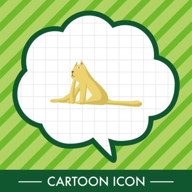 hayvan kedi çizgi film Tema öğeleri simge öğesi