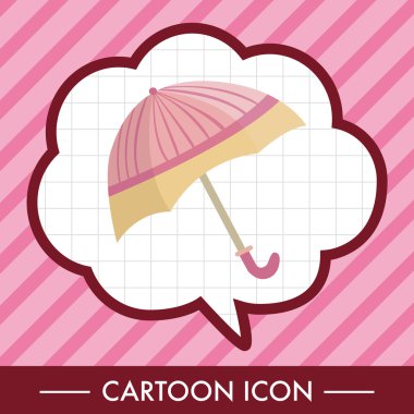 Şemsiye Tema öğeleri vektör, eps simgesi öğesi