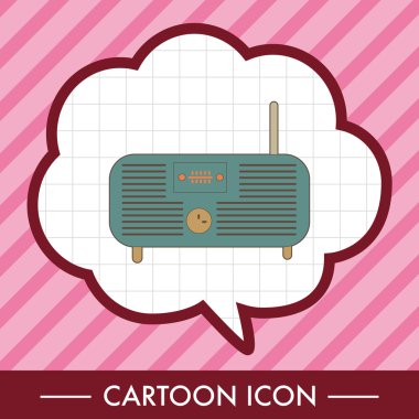 radyo Tema öğeleri vektör, eps simgesi öğesi