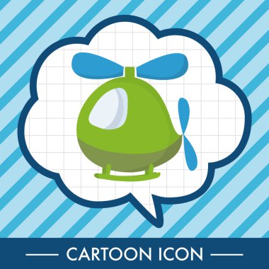 Helikopter Tema eleman vektör, eps simgesi öğesi