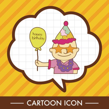 doğum günü Tema öğeleri vektör, eps simgesi öğesi