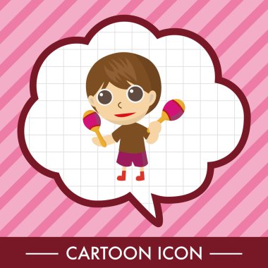 karakter müzisyen Tema öğeleri simge öğesi