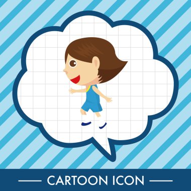 Spor atlet runner Tema öğeleri simge öğesi