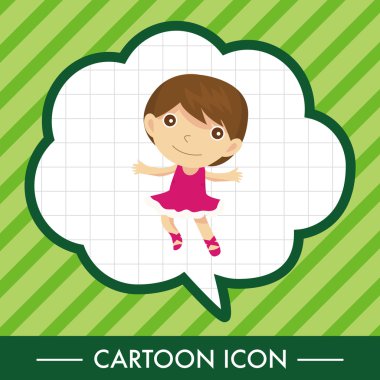 dansçı Tema öğeleri simge öğesi