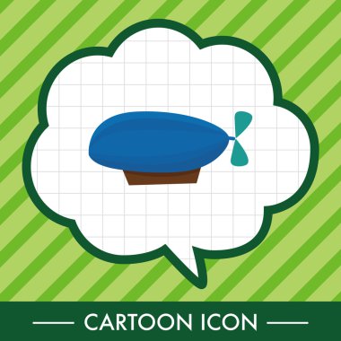 Zeplin Tema öğeleri vektör, eps simgesi öğesi