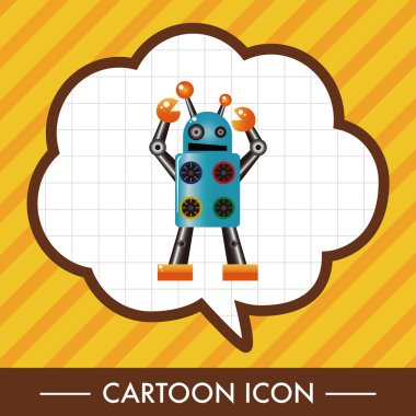 Robot karikatür Tema öğeleri vektör, eps simgesi öğesi