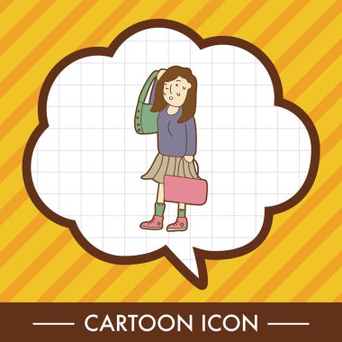 Alışverişçi Tema elemets vektör, eps simgesi öğesi