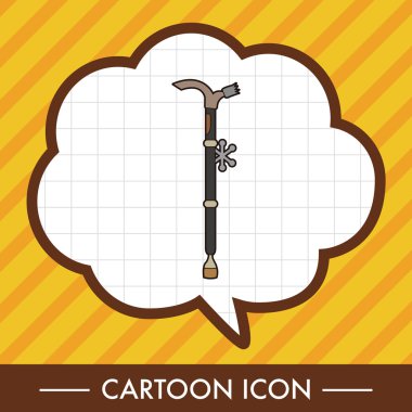 kamp koltuk değneği simgesi öğesi