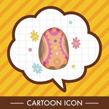 Paskalya yumurta Tema öğeleri vektör, boyama eps simgesi öğesi