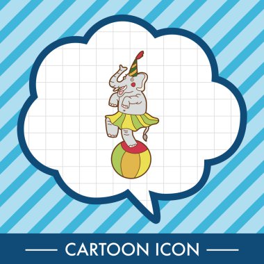 sirk hayvan Tema öğeleri vektör, eps simgesi öğesi