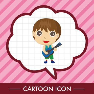 karakter müzisyen Tema öğeleri simge öğesi