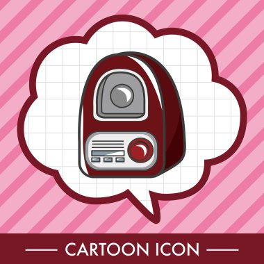 Stil radyo Tema öğeleri vektör, eps simgesi öğesi