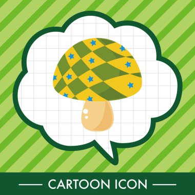 mantar karikatür Tema öğeleri vektör, eps simgesi öğesi