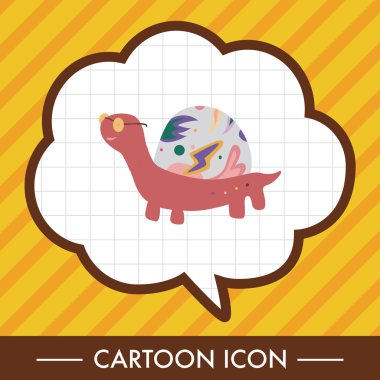 Tema öğeleri vektör, eps simgesi öğe hayvan kaplumbağa çizgi film