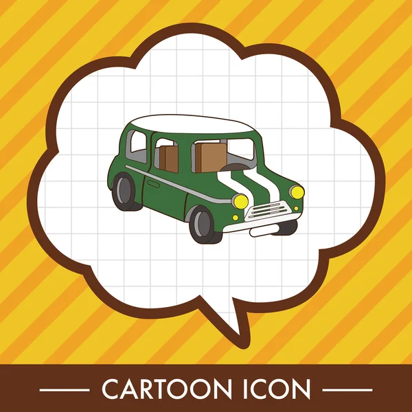 Transporte coche tema elementos vector, eps icono elemento — Vector de stock