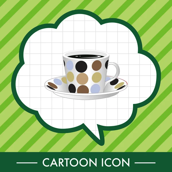 Café tema elementos vector, eps icono elemento — Vector de stock