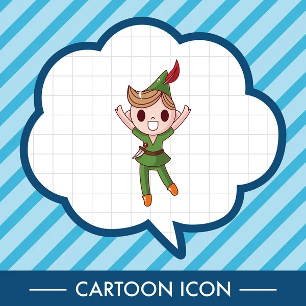 Peter Pan éléments de thème élément icône — Image vectorielle