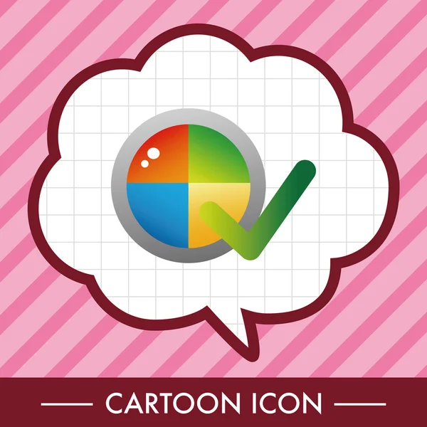 Computador relacionado elemento ícone de ícone de desktop elemento de ícone — Vetor de Stock