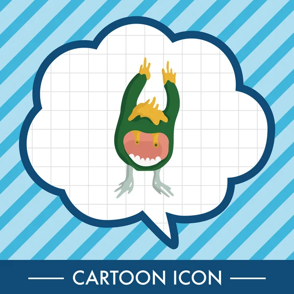 Monster Cartoon Theme Elemente Vektor, eps Symbol Element — Stockvektor