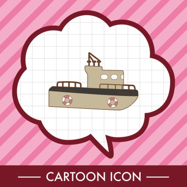 Ulaşım tekne Tema öğeleri vektör, eps simgesi öğesi