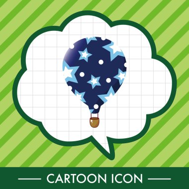 Stil sıcak hava balon Tema öğeleri vektör, eps simgesi öğesi