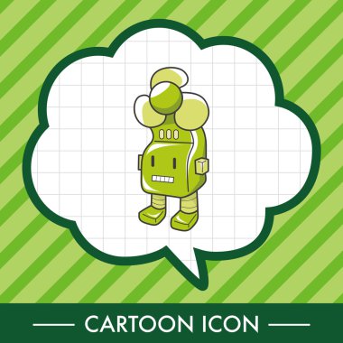 Robot Tema öğeleri vektör, eps simgesi öğesi