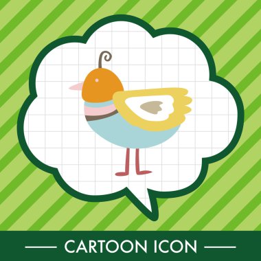 kuş çizgi film Tema öğeleri vektör, eps simgesi öğesi