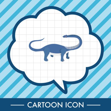 dinozor karikatür Tema öğeleri vektör, eps simgesi öğesi