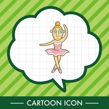 Bale dansçısı Tema öğeleri vektör, eps simgesi öğesi
