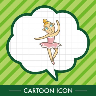 Bale dansçısı Tema öğeleri vektör, eps simgesi öğesi