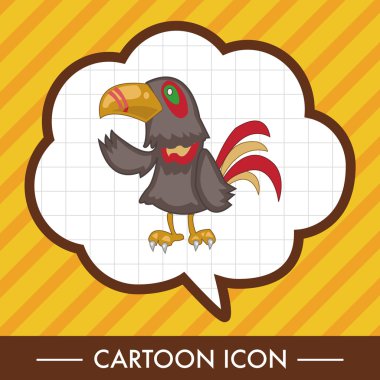 kuş çizgi film Tema öğeleri vektör, eps simgesi öğesi