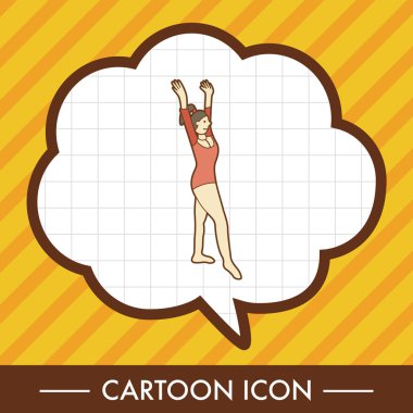 jimnastik Tema öğeleri simge öğesi