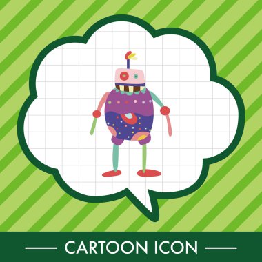 Robot Tema öğeleri vektör, eps simgesi öğesi