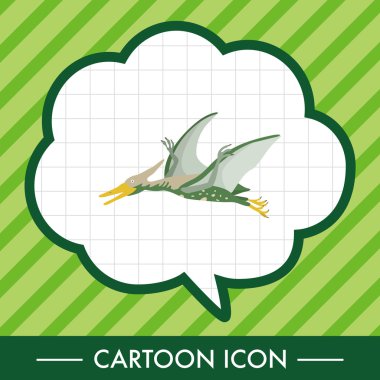 dinozor karikatür Tema öğeleri vektör, eps simgesi öğesi