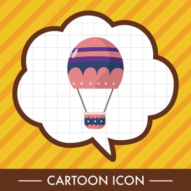 Stil sıcak hava balon Tema öğeleri vektör, eps simgesi öğesi