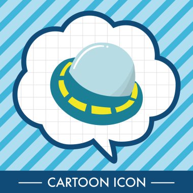 Boşluk Ufo Tema öğeleri vektör, eps simgesi öğesi