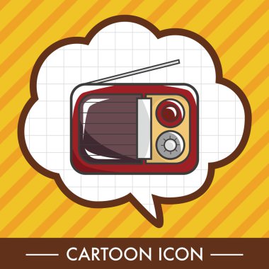 Stil radyo Tema öğeleri vektör, eps simgesi öğesi