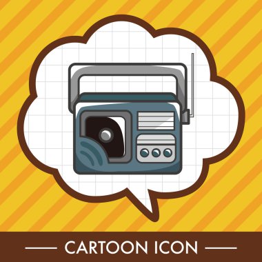 Stil radyo Tema öğeleri vektör, eps simgesi öğesi