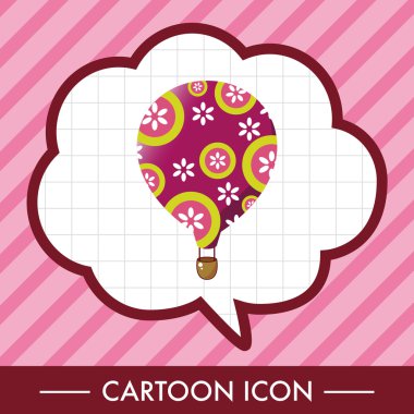 Stil sıcak hava balon Tema öğeleri vektör, eps simgesi öğesi