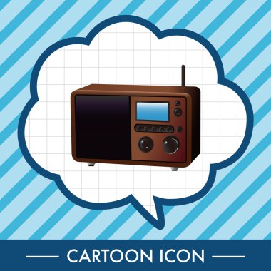 radyo Tema öğeleri vektör, eps simgesi öğesi